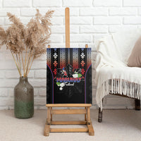 Mabuhay Philippines Festival Canvas Wall Art Filipino Map Sampaguita Igorot Pattern