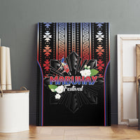 Mabuhay Philippines Festival Canvas Wall Art Filipino Map Sampaguita Igorot Pattern