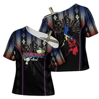 Mabuhay Philippines Festival Cross Shoulder Shirt Filipino Map Sampaguita Igorot Pattern