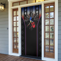 Mabuhay Philippines Festival Door Cover Filipino Map Sampaguita Igorot Pattern