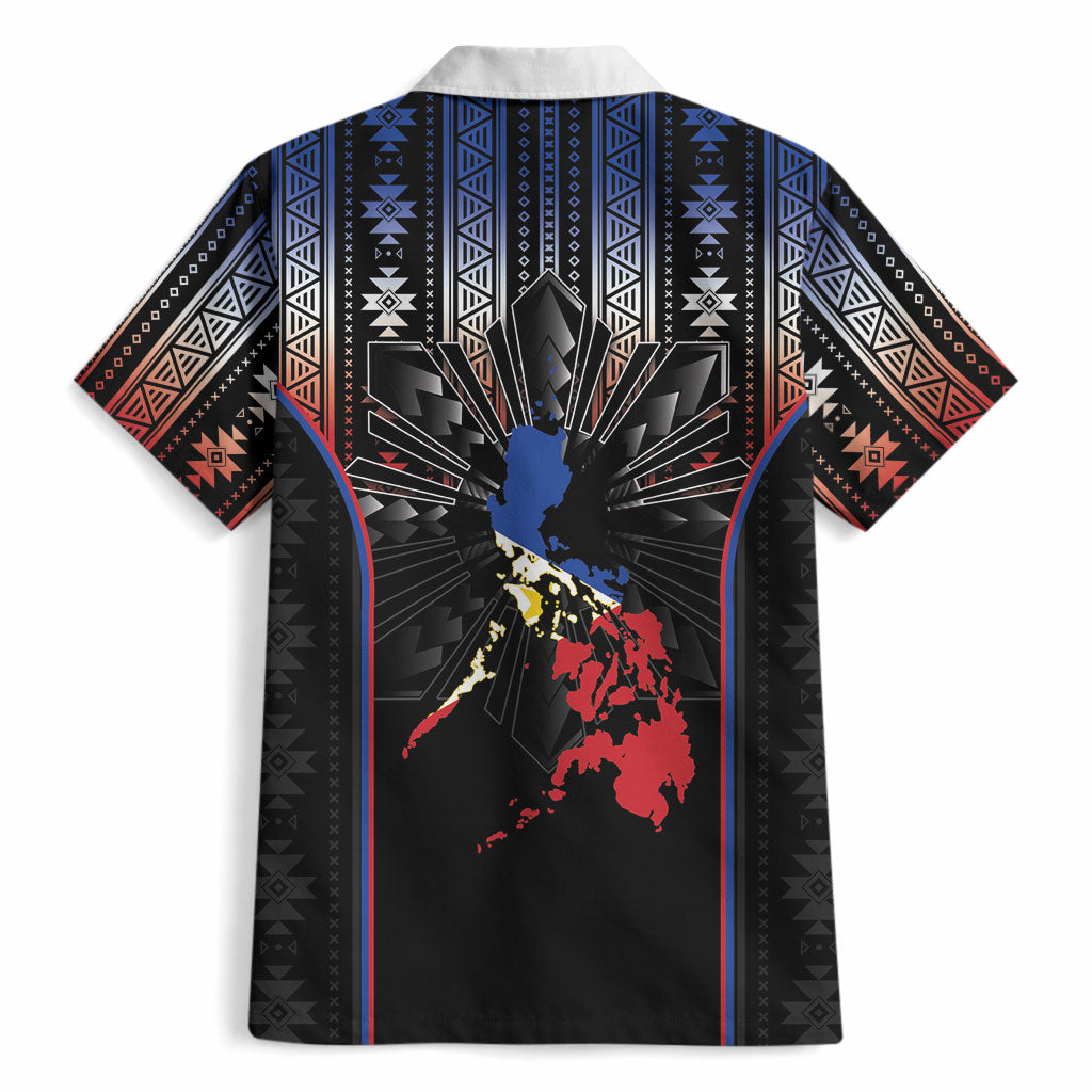 Mabuhay Philippines Festival Hawaiian Shirt Filipino Map Sampaguita Igorot Pattern