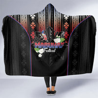Mabuhay Philippines Festival Hooded Blanket Filipino Map Sampaguita Igorot Pattern