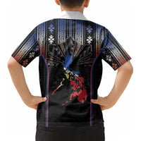 Mabuhay Philippines Festival Kid Hawaiian Shirt Filipino Map Sampaguita Igorot Pattern