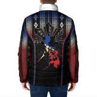 Mabuhay Philippines Festival Padded Jacket Filipino Map Sampaguita Igorot Pattern