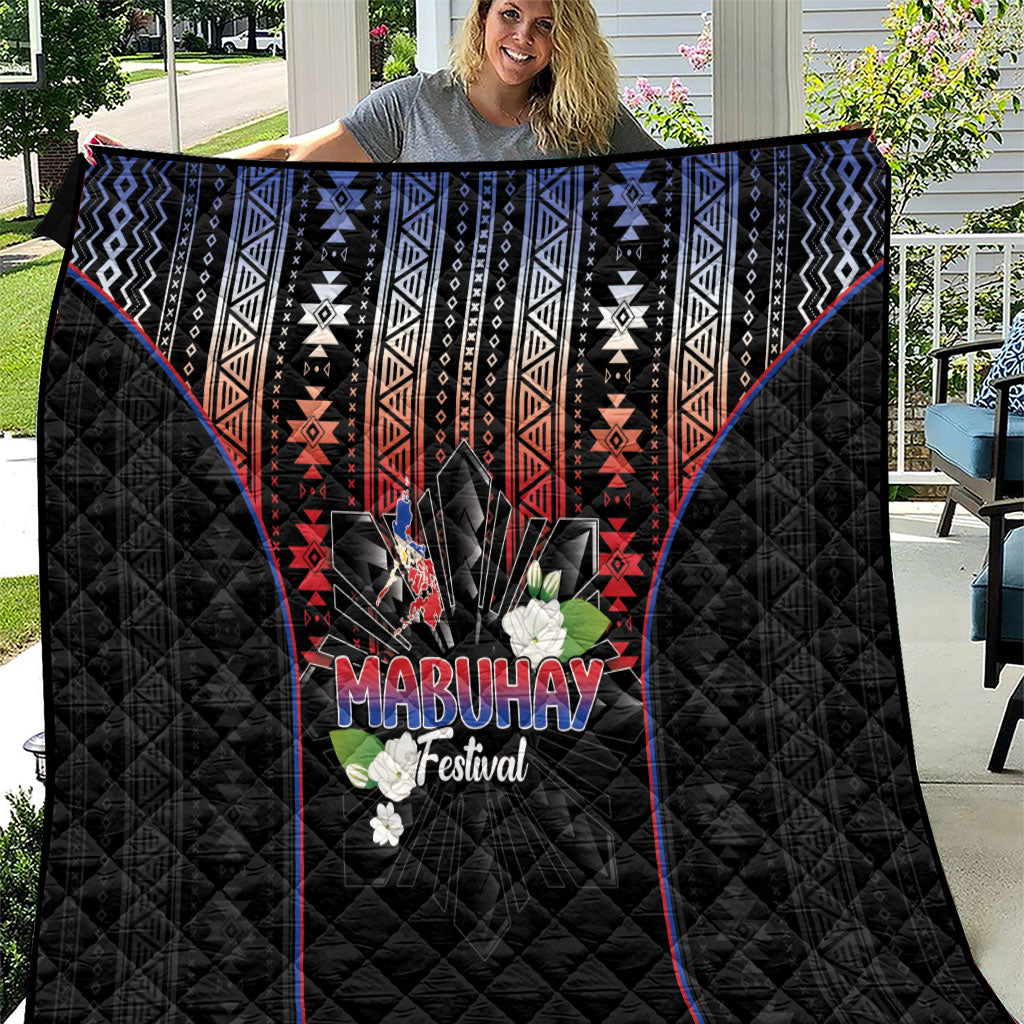 Mabuhay Philippines Festival Quilt Filipino Map Sampaguita Igorot Pattern