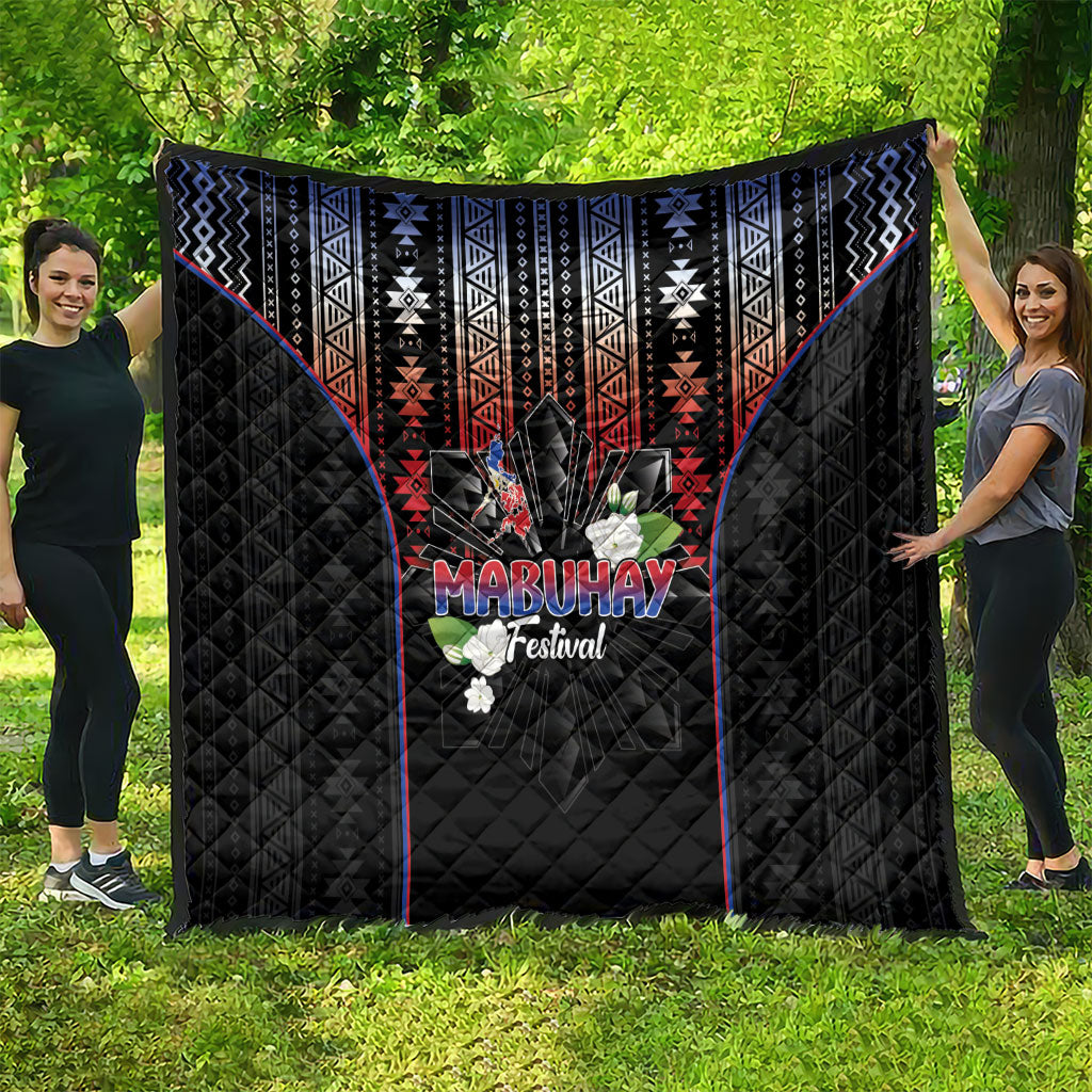 Mabuhay Philippines Festival Quilt Filipino Map Sampaguita Igorot Pattern