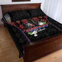 Mabuhay Philippines Festival Quilt Bed Set Filipino Map Sampaguita Igorot Pattern