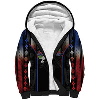 Mabuhay Philippines Festival Sherpa Hoodie Filipino Map Sampaguita Igorot Pattern