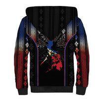 Mabuhay Philippines Festival Sherpa Hoodie Filipino Map Sampaguita Igorot Pattern