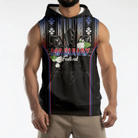 Mabuhay Philippines Festival Sleeveless Hoodie Filipino Map Sampaguita Igorot Pattern