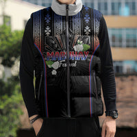 Mabuhay Philippines Festival Sleeveless Puffer Jacket Filipino Map Sampaguita Igorot Pattern