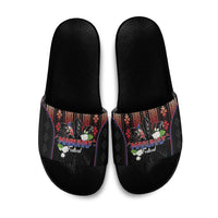 Mabuhay Philippines Festival Slide Sandals Filipino Map Sampaguita Igorot Pattern