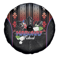 Mabuhay Philippines Festival Spare Tire Cover Filipino Map Sampaguita Igorot Pattern