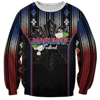 Mabuhay Philippines Festival Sweatshirt Filipino Map Sampaguita Igorot Pattern