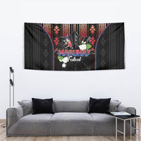 Mabuhay Philippines Festival Tapestry Filipino Map Sampaguita Igorot Pattern