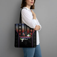 Mabuhay Philippines Festival Tote Bag Filipino Map Sampaguita Igorot Pattern