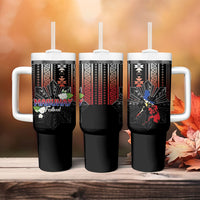 Mabuhay Philippines Festival Tumbler With Handle Filipino Map Sampaguita Igorot Pattern