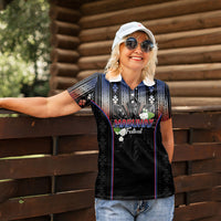 Mabuhay Philippines Festival Women Polo Shirt Filipino Map Sampaguita Igorot Pattern