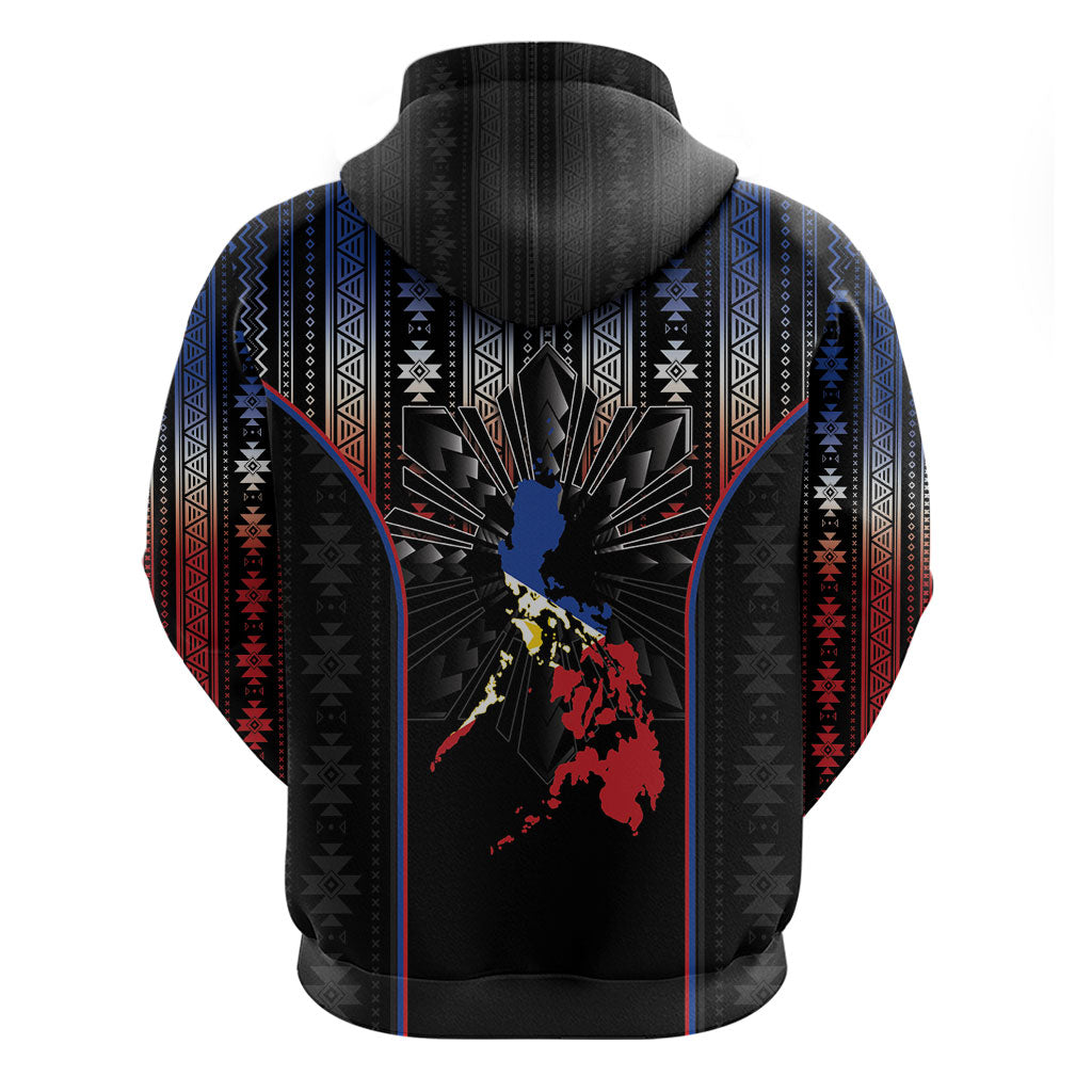 Mabuhay Philippines Festival Zip Hoodie Filipino Map Sampaguita Igorot Pattern
