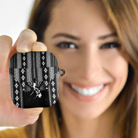 Mabuhay Philippines Festival AirPods Case Filipino Map Black White Igorot Pattern