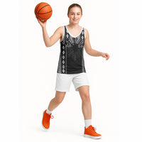 Mabuhay Philippines Festival Basketball Jersey Filipino Map Black White Igorot Pattern