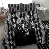 Mabuhay Philippines Festival Bedding Set Filipino Map Black White Igorot Pattern