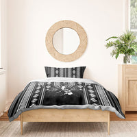 Mabuhay Philippines Festival Bedding Set Filipino Map Black White Igorot Pattern
