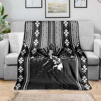 Mabuhay Philippines Festival Blanket Filipino Map Black White Igorot Pattern