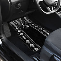 Mabuhay Philippines Festival Car Mats Filipino Map Black White Igorot Pattern