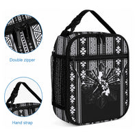 Mabuhay Philippines Festival Lunch Bag Filipino Map Black White Igorot Pattern