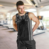 Mabuhay Philippines Festival Men Tank Top Filipino Map Black White Igorot Pattern