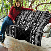 Mabuhay Philippines Festival Quilt Filipino Map Black White Igorot Pattern