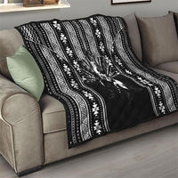 Mabuhay Philippines Festival Quilt Filipino Map Black White Igorot Pattern