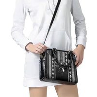 Mabuhay Philippines Festival Shoulder Handbag Filipino Map Black White Igorot Pattern