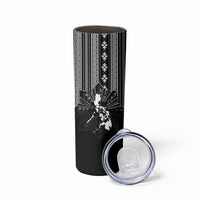 Mabuhay Philippines Festival Skinny Tumbler Filipino Map Black White Igorot Pattern