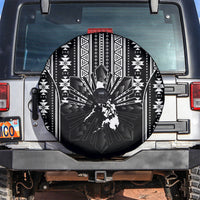 Mabuhay Philippines Festival Spare Tire Cover Filipino Map Black White Igorot Pattern