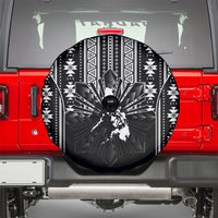 Mabuhay Philippines Festival Spare Tire Cover Filipino Map Black White Igorot Pattern