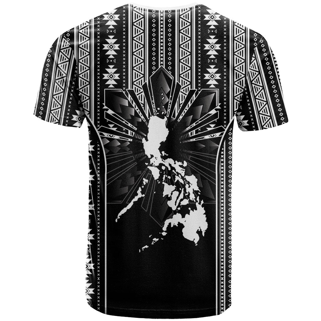 Mabuhay Philippines Festival T Shirt Filipino Map Black White Igorot Pattern