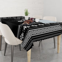 Mabuhay Philippines Festival Tablecloth Filipino Map Black White Igorot Pattern