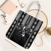 Mabuhay Philippines Festival Tote Bag Filipino Map Black White Igorot Pattern