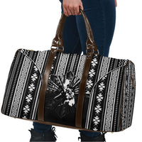 Mabuhay Philippines Festival Travel Bag Filipino Map Black White Igorot Pattern