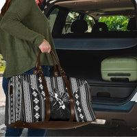 Mabuhay Philippines Festival Travel Bag Filipino Map Black White Igorot Pattern