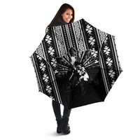 Mabuhay Philippines Festival Umbrella Filipino Map Black White Igorot Pattern