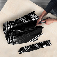 Mabuhay Philippines Festival Umbrella Filipino Map Black White Igorot Pattern