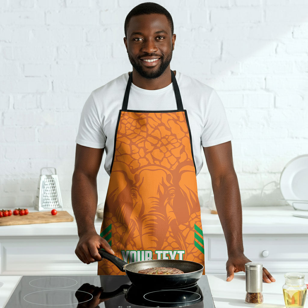 Ivory Coast Football Custom Apron Les Elephants Dames Skin Style