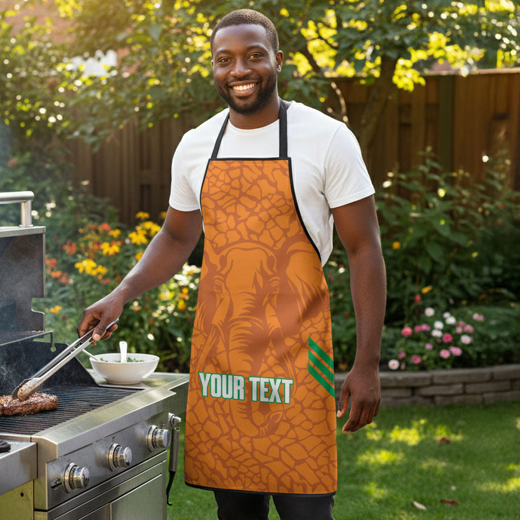 Ivory Coast Football Custom Apron Les Elephants Dames Skin Style