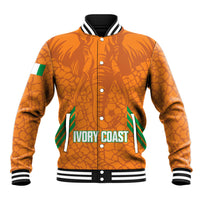 Ivory Coast Football Custom Baseball Jacket Les Elephants Dames Skin Style