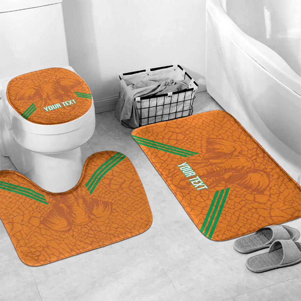 Ivory Coast Football Custom Bathroom Set Les Elephants Dames Skin Style