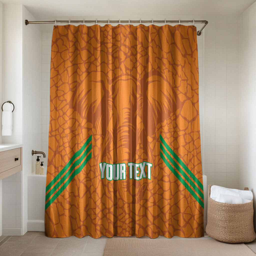 Ivory Coast Football Custom Bathroom Set Les Elephants Dames Skin Style