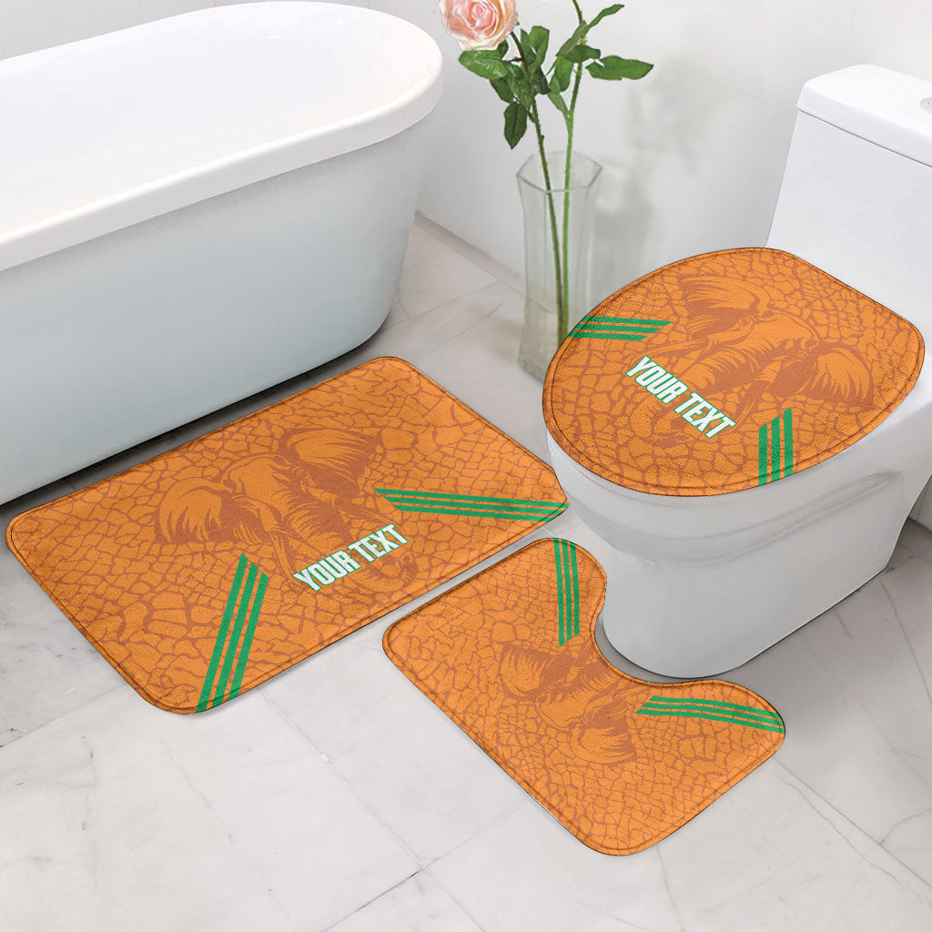 Ivory Coast Football Custom Bathroom Set Les Elephants Dames Skin Style